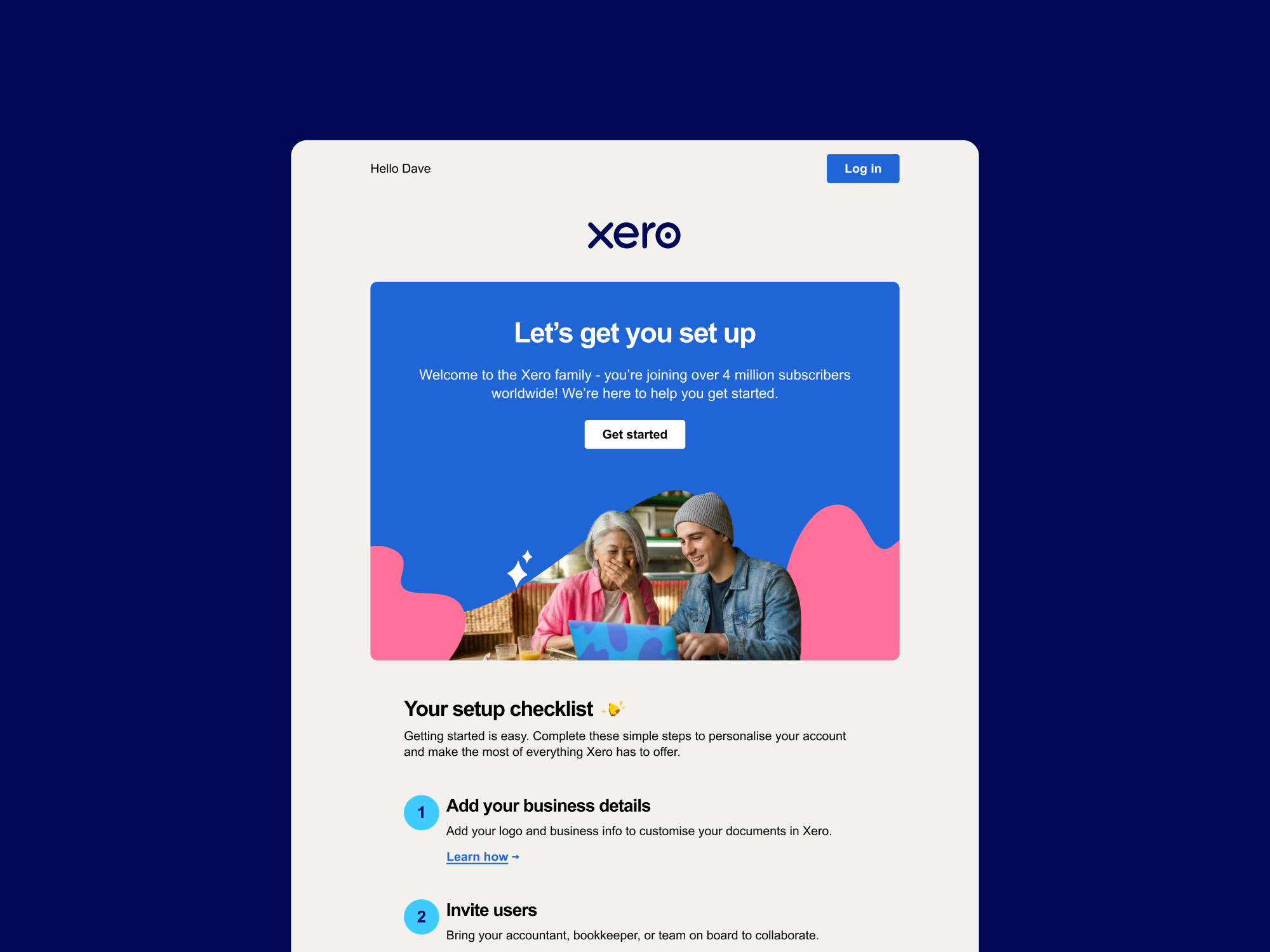 Xero responsive email design